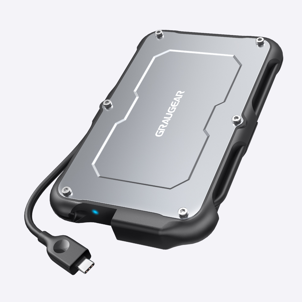 USB Enclosure for 2.5“ SATA SSD/HDD - GRAUGEAR